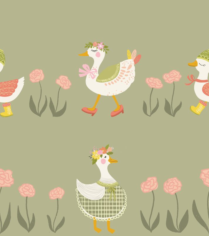 Bright farm life pattern